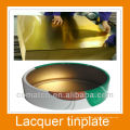 lackierte Bleche mit Plain interne und externe Alaun/Gold Farbe